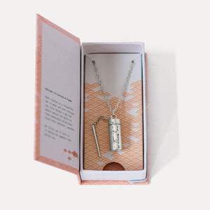 Capsule + Wand Locket - Silver